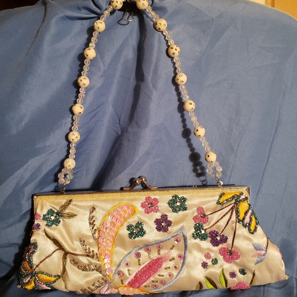Far Nine Handbags - FAR NINE BEADED PURSE - EUC